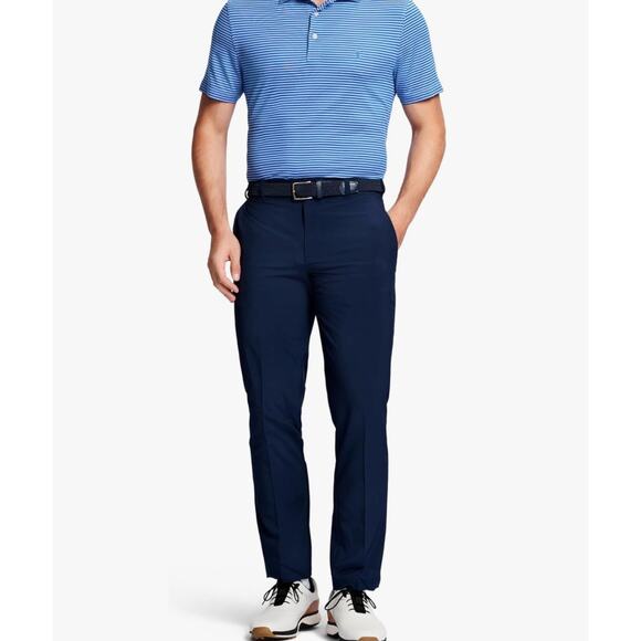 IZOD Golf Swingflex Straight-fit Flat-Front Pants | 36 x 30, Peacoat Navy Blue - Picture 2 of 6